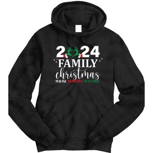 Family Christmas 2024 Making Memories Together Tie Dye Hoodie