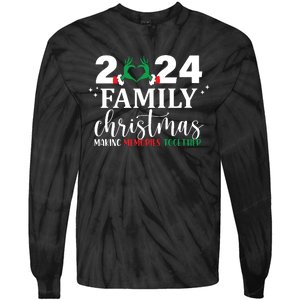 Family Christmas 2024 Making Memories Together Tie-Dye Long Sleeve Shirt