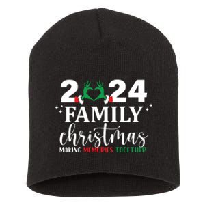 Family Christmas 2024 Making Memories Together Short Acrylic Beanie