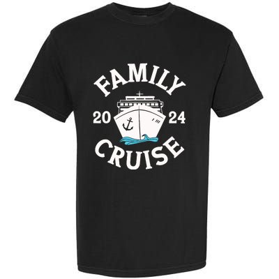 Family Cruise 2024 Cruise Family Matching Group Squad 2024 Garment-Dyed Heavyweight T-Shirt