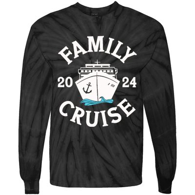 Family Cruise 2024 Cruise Family Matching Group Squad 2024 Tie-Dye Long Sleeve Shirt