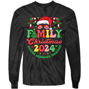 Family Christmas 2024 Christmas Squad Xmas Matching Pajamas Tie-Dye Long Sleeve Shirt