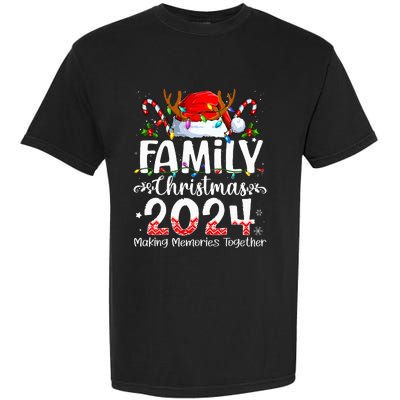 Family Christmas 2024 Matching Squad Santa Elf Funny Xmas Garment-Dyed Heavyweight T-Shirt