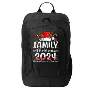 Family Christmas 2024 Matching Squad Santa Elf Funny Xmas City Backpack