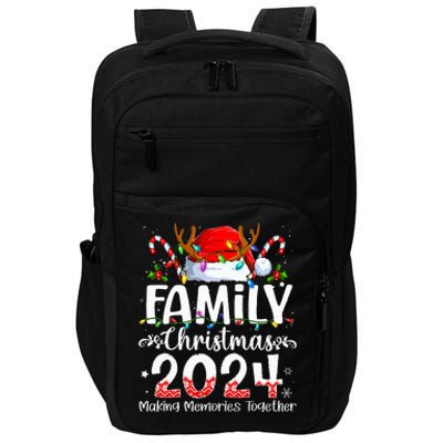 Family Christmas 2024 Matching Squad Santa Elf Funny Xmas Impact Tech Backpack