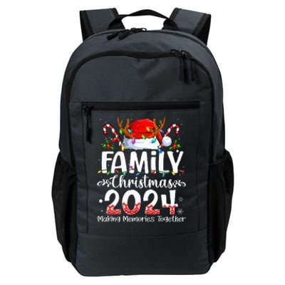 Family Christmas 2024 Matching Squad Santa Elf Funny Xmas Daily Commute Backpack