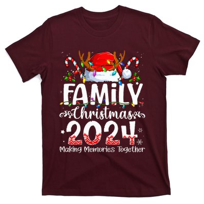 Family Christmas 2024 Matching Squad Santa Elf Funny Xmas T-Shirt