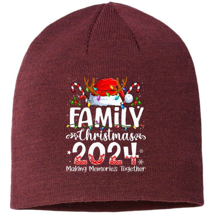 Family Christmas 2024 Matching Squad Santa Elf Funny Xmas Sustainable Beanie