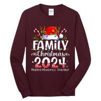 Family Christmas 2024 Matching Squad Santa Elf Funny Xmas Tall Long Sleeve T-Shirt