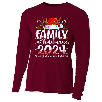 Family Christmas 2024 Matching Squad Santa Elf Funny Xmas Cooling Performance Long Sleeve Crew