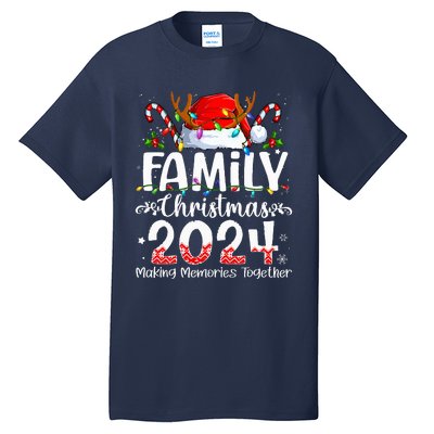 Family Christmas 2024 Matching Squad Santa Elf Funny Xmas Tall T-Shirt