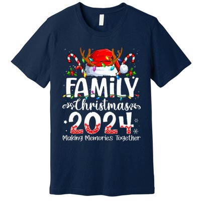 Family Christmas 2024 Matching Squad Santa Elf Funny Xmas Premium T-Shirt