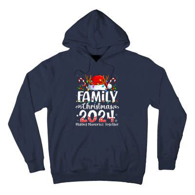 Family Christmas 2024 Matching Squad Santa Elf Funny Xmas Tall Hoodie