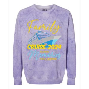 Family Cruise 2024 Sailing Cruising Vacation 2024 Colorblast Crewneck Sweatshirt