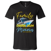 Family Cruise 2024 Sailing Cruising Vacation 2024 V-Neck T-Shirt