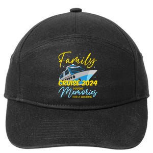 Family Cruise 2024 Sailing Cruising Vacation 2024 7-Panel Snapback Hat