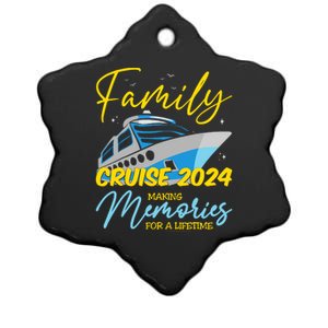 Family Cruise 2024 Sailing Cruising Vacation 2024 Ceramic Star Ornament