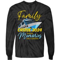 Family Cruise 2024 Sailing Cruising Vacation 2024 Tie-Dye Long Sleeve Shirt