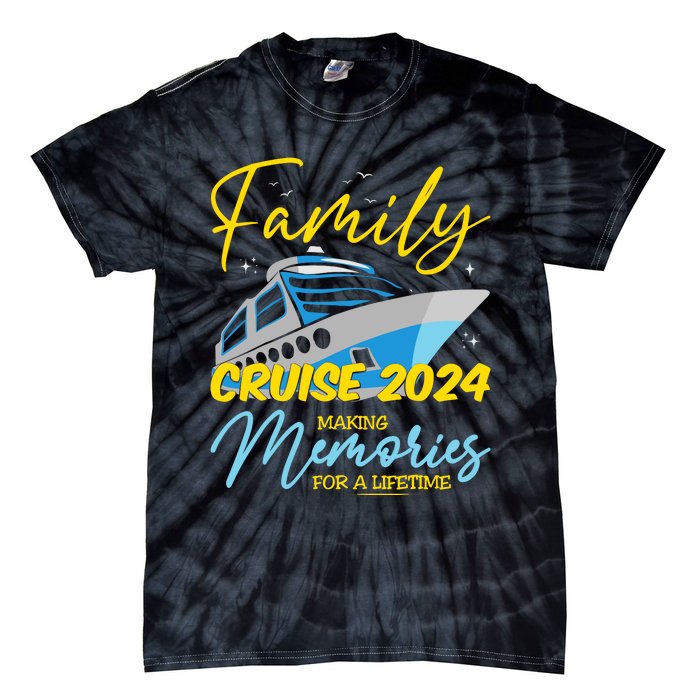 Family Cruise 2024 Sailing Cruising Vacation 2024 Tie-Dye T-Shirt