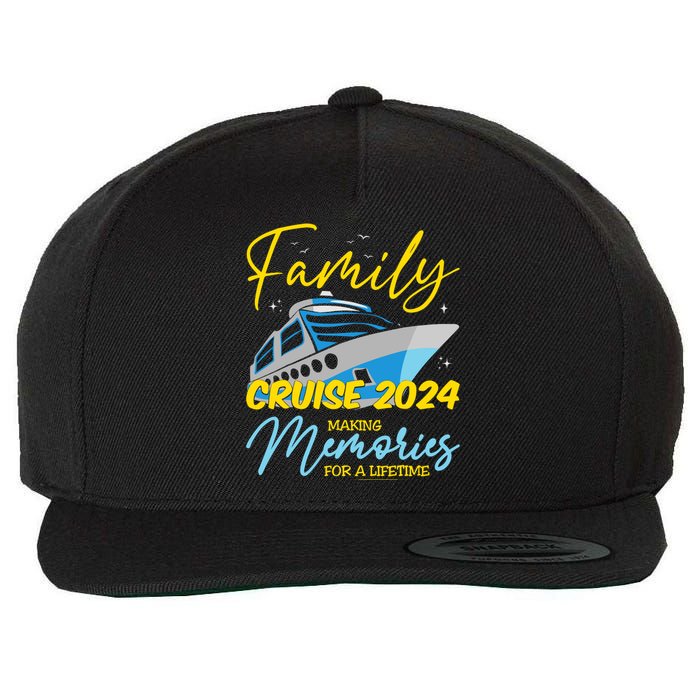 Family Cruise 2024 Sailing Cruising Vacation 2024 Wool Snapback Cap