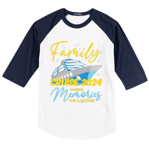 Family Cruise 2024 Sailing Cruising Vacation 2024 Baseball Sleeve Shirt