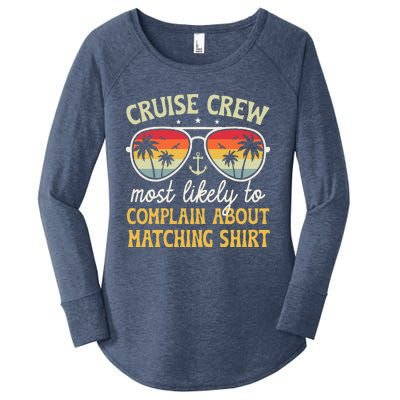 Family Cruise 2024 Most Likely To Complain About Matching Women's Perfect Tri Tunic Long Sleeve Shirt