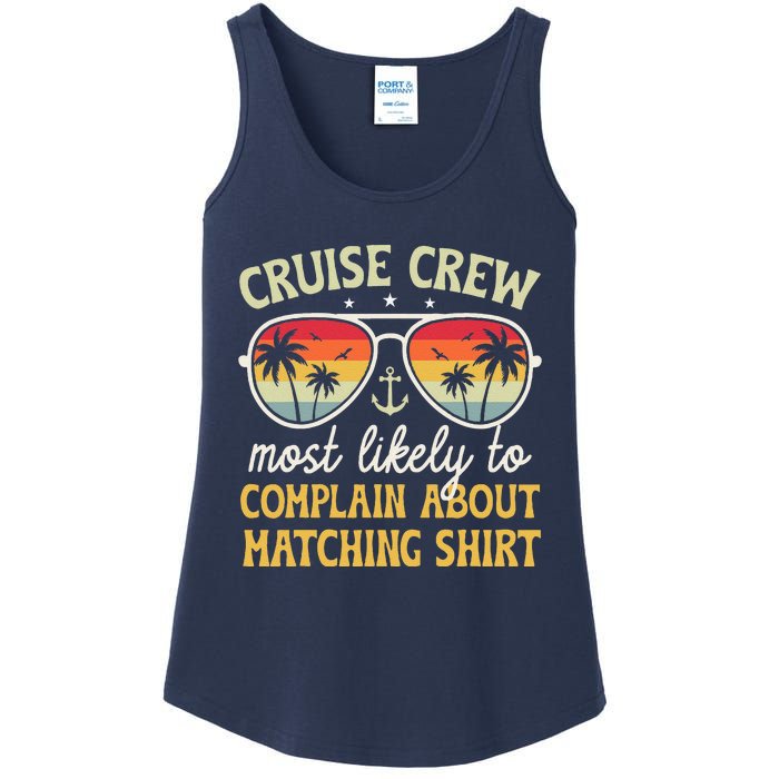 Family Cruise 2024 Most Likely To Complain About Matching Ladies Essential Tank