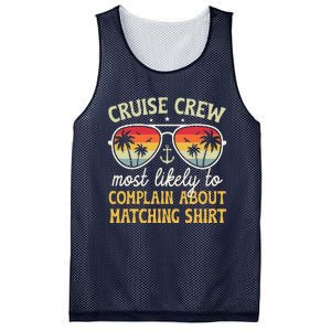 Family Cruise 2024 Most Likely To Complain About Matching Mesh Reversible Basketball Jersey Tank