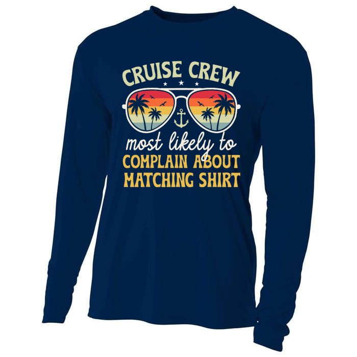 Family Cruise 2024 Most Likely To Complain About Matching Cooling Performance Long Sleeve Crew