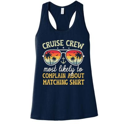 Family Cruise 2024 Most Likely To Complain About Matching Women's Racerback Tank