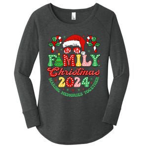 Family Christmas 2024 Christmas Squad Xmas Matching Pajamas Women's Perfect Tri Tunic Long Sleeve Shirt