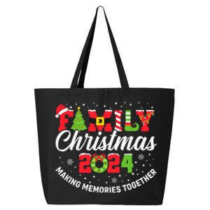 Family Christmas 2024 Matching Outfit Xmas Squad Santa Group 25L Jumbo Tote