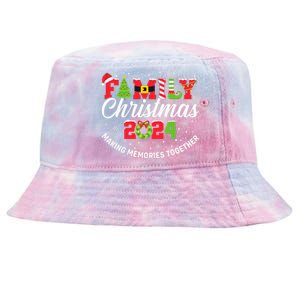 Family Christmas 2024 Matching Outfit Xmas Squad Santa Group Tie-Dyed Bucket Hat