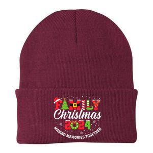 Family Christmas 2024 Matching Outfit Xmas Squad Santa Group Knit Cap Winter Beanie