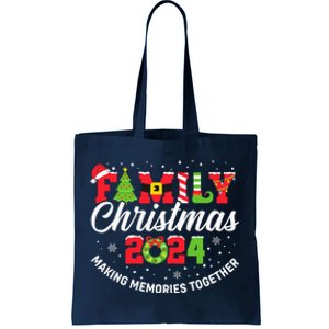 Family Christmas 2024 Matching Outfit Xmas Squad Santa Group Tote Bag