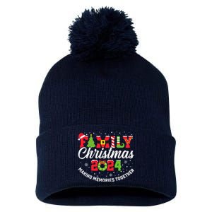 Family Christmas 2024 Matching Outfit Xmas Squad Santa Group Pom Pom 12in Knit Beanie