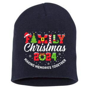 Family Christmas 2024 Matching Outfit Xmas Squad Santa Group Short Acrylic Beanie