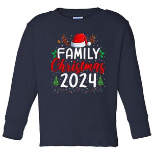 Family Christmas 2024 Matching Family Christmas Xmas Squad Toddler Long Sleeve Shirt