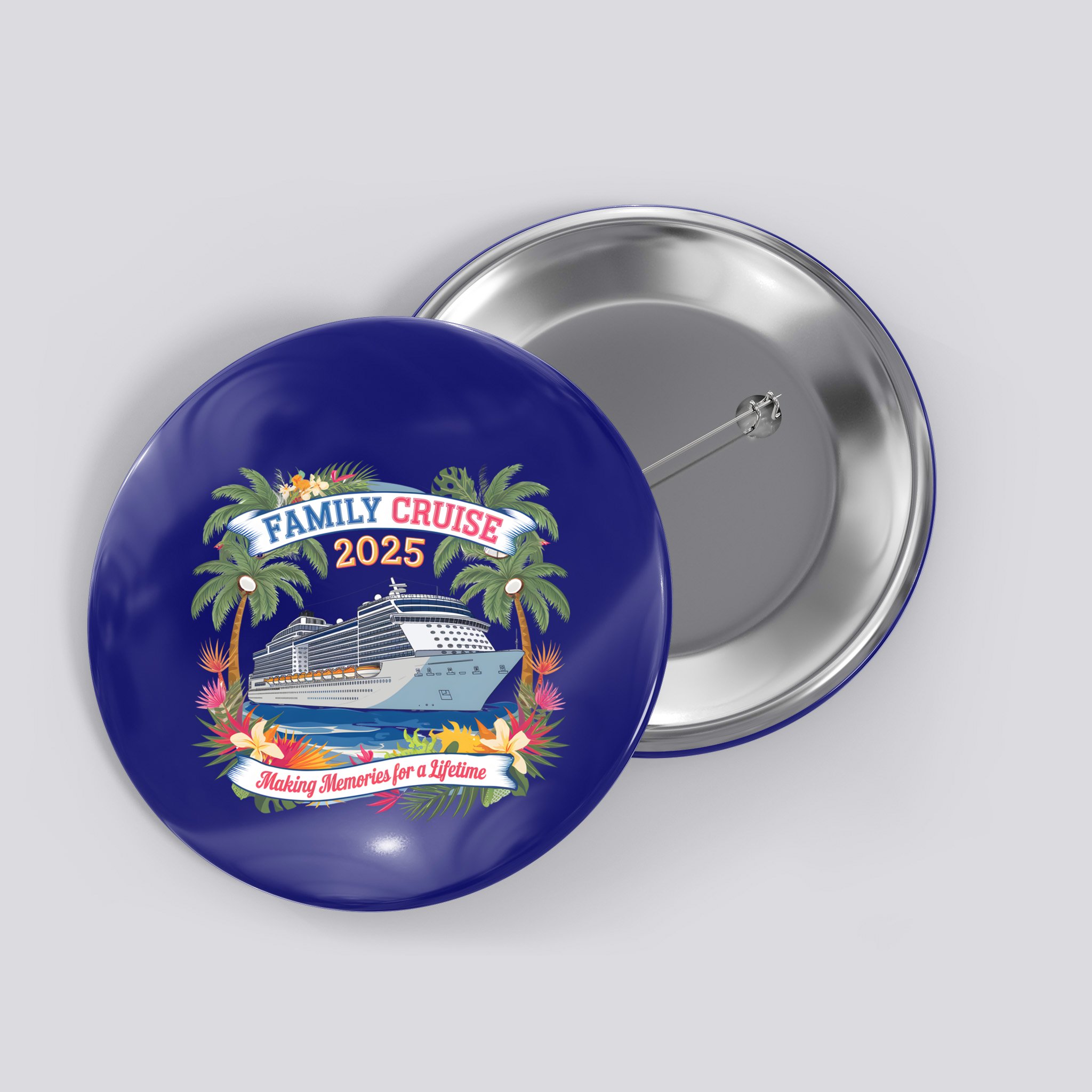 Family Cruise 2025 Vacation Trip Family Matching Cruise Ship Gift Button