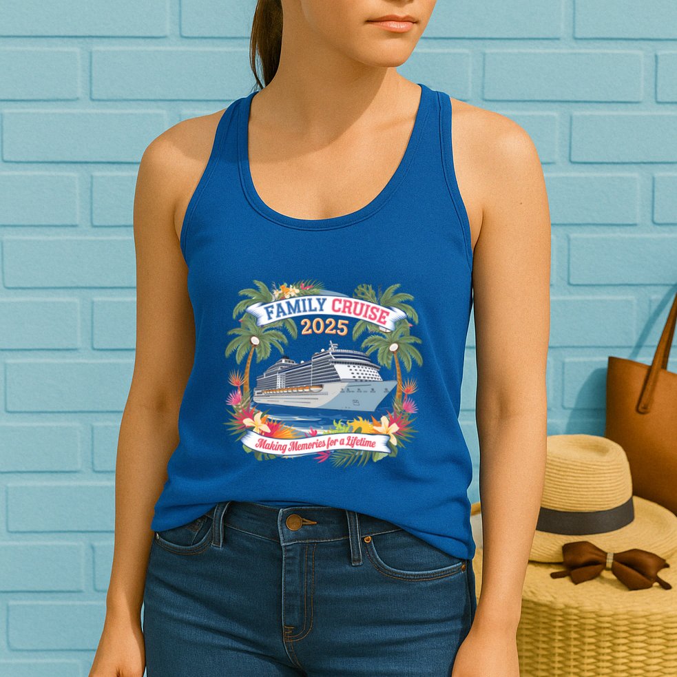 Family Cruise 2025 Vacation Trip Family Matching Cruise Ship Gift Womens Tank Top