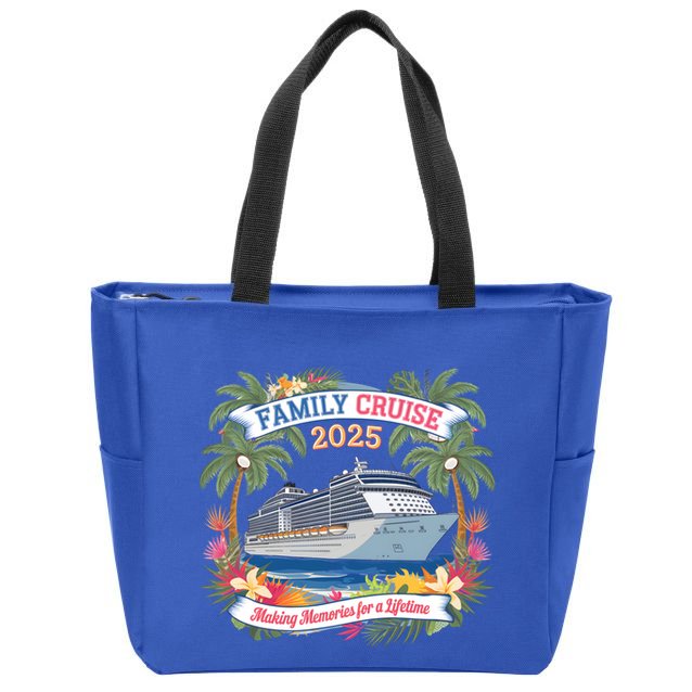 Family Cruise 2025 Vacation Trip Family Matching Cruise Ship Gift Zip Tote Bag