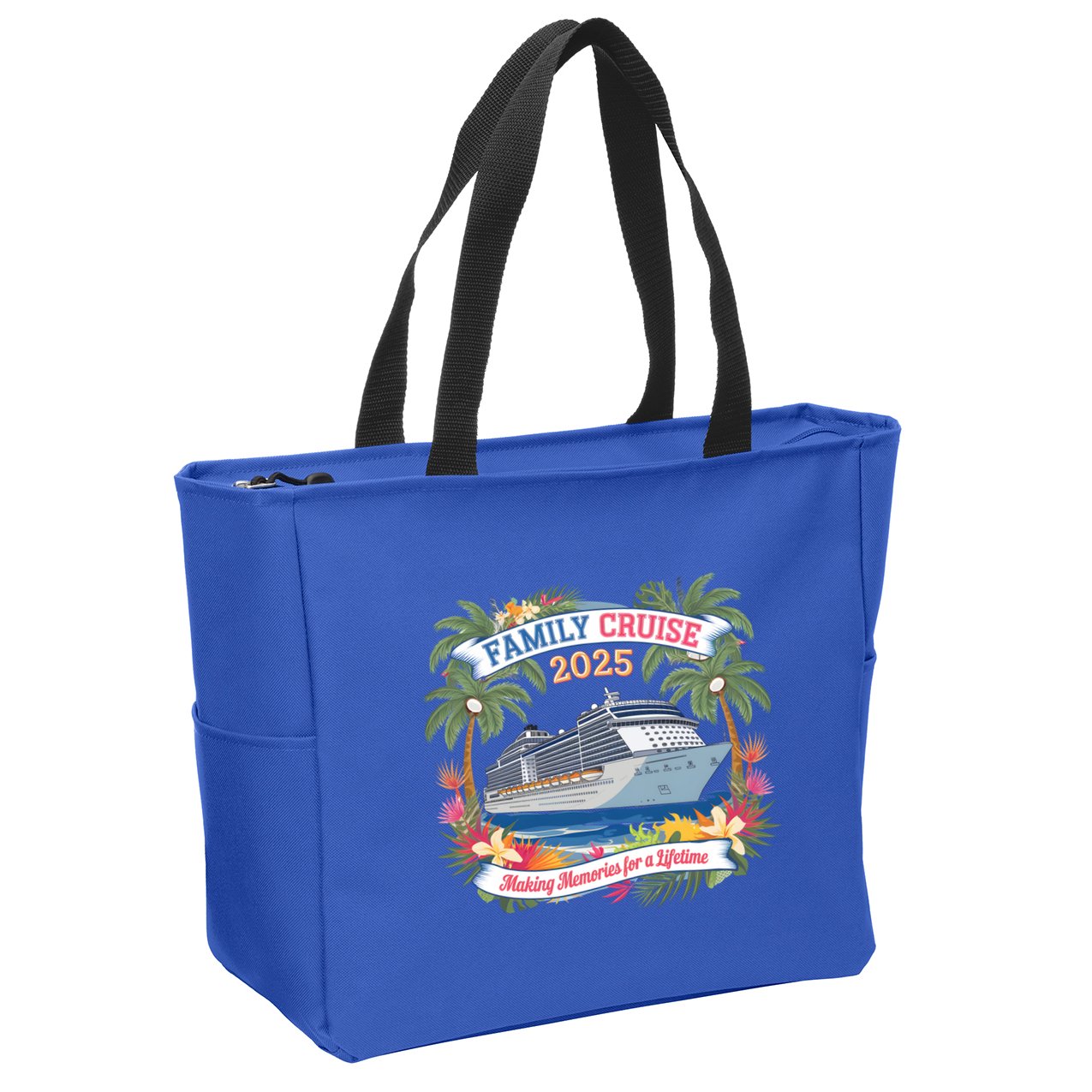 Family Cruise 2025 Vacation Trip Family Matching Cruise Ship Gift Zip Tote Bag