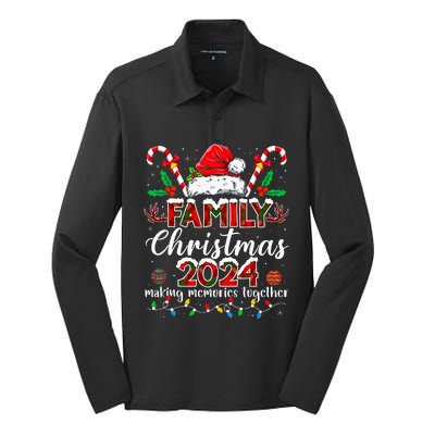 Family Christmas 2024 Matching Squad Santa Elf Funny Xmas Silk Touch Performance Long Sleeve Polo