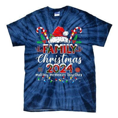 Family Christmas 2024 Matching Squad Santa Elf Funny Xmas Tie-Dye T-Shirt