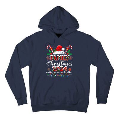 Family Christmas 2024 Matching Squad Santa Elf Funny Xmas Tall Hoodie