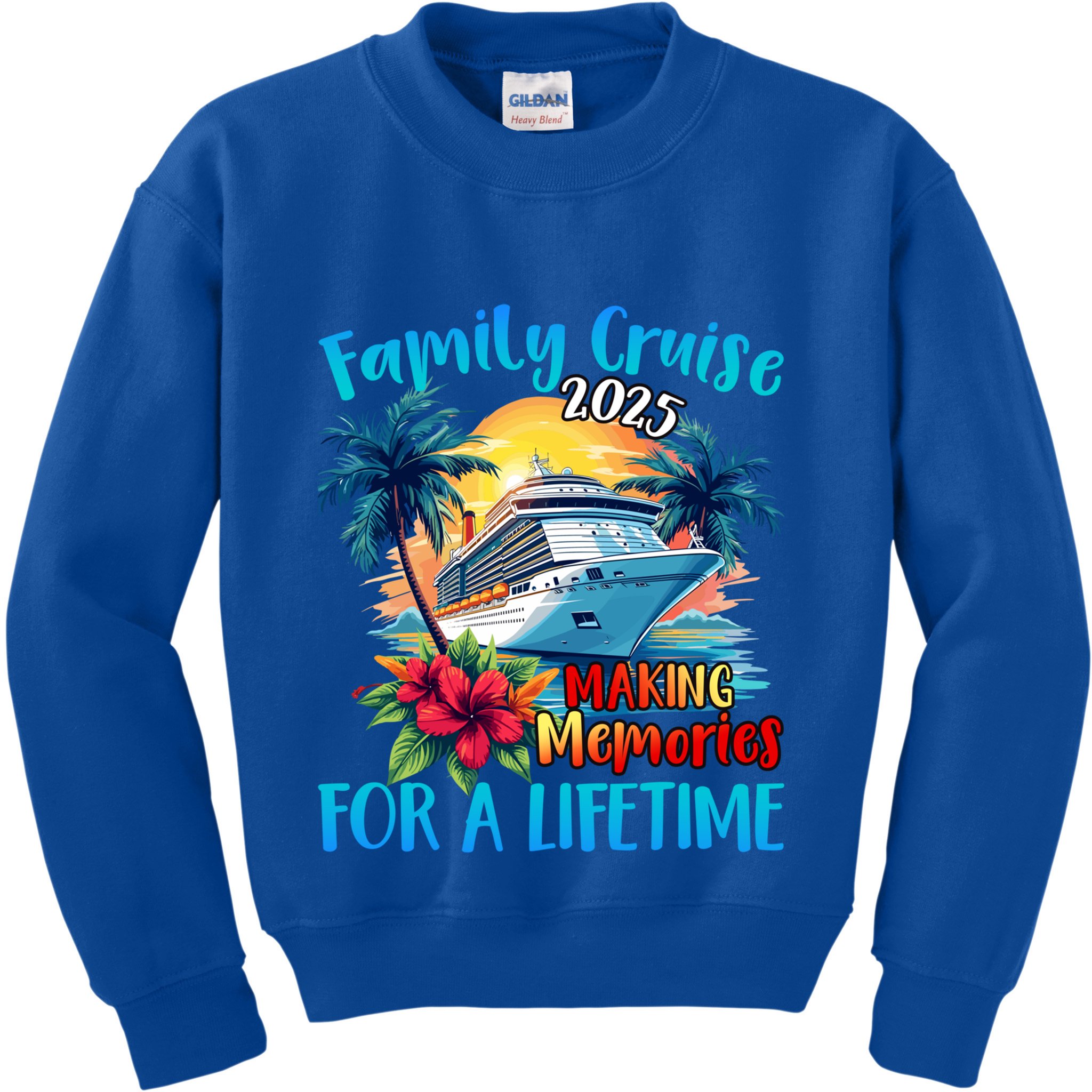Family Cruise 2025 Vacation Trip Family Matching Cruise Ship Gift Kids Sweatshirt