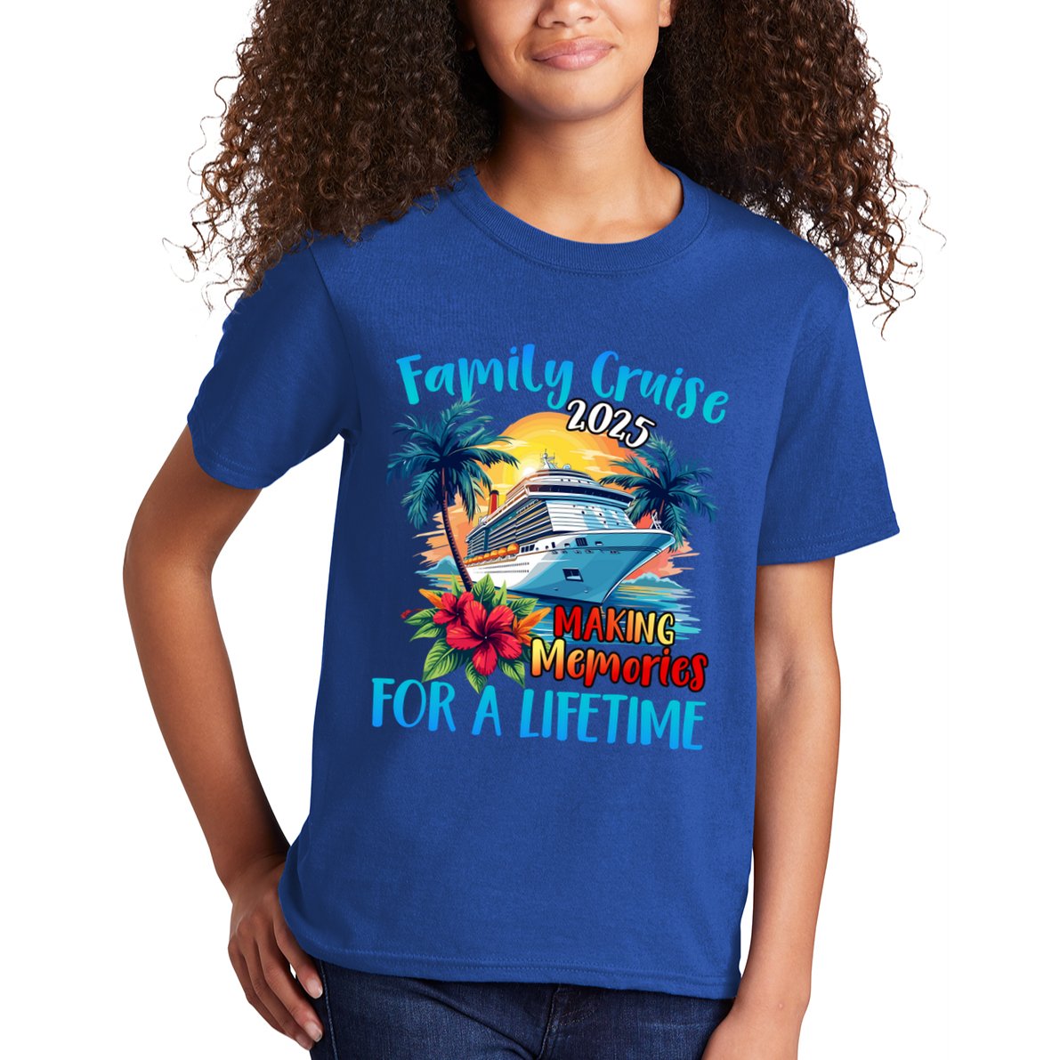 Family Cruise 2025 Vacation Trip Family Matching Cruise Ship Gift Kids T-Shirt