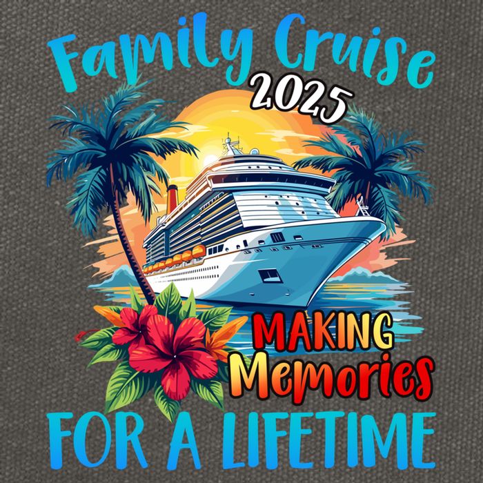 Family Cruise 2025 Vacation Trip Family Matching Cruise Ship Gift Cotton Canvas Backpack