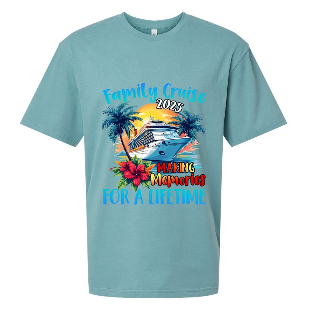 Family Cruise 2025 Vacation Trip Family Matching Cruise Ship Gift Sueded Cloud Jersey T-Shirt