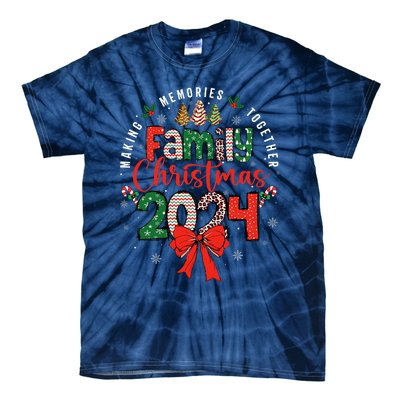 Family Christmas 2024 Matching Xmas Making Memories Together Tie-Dye T-Shirt